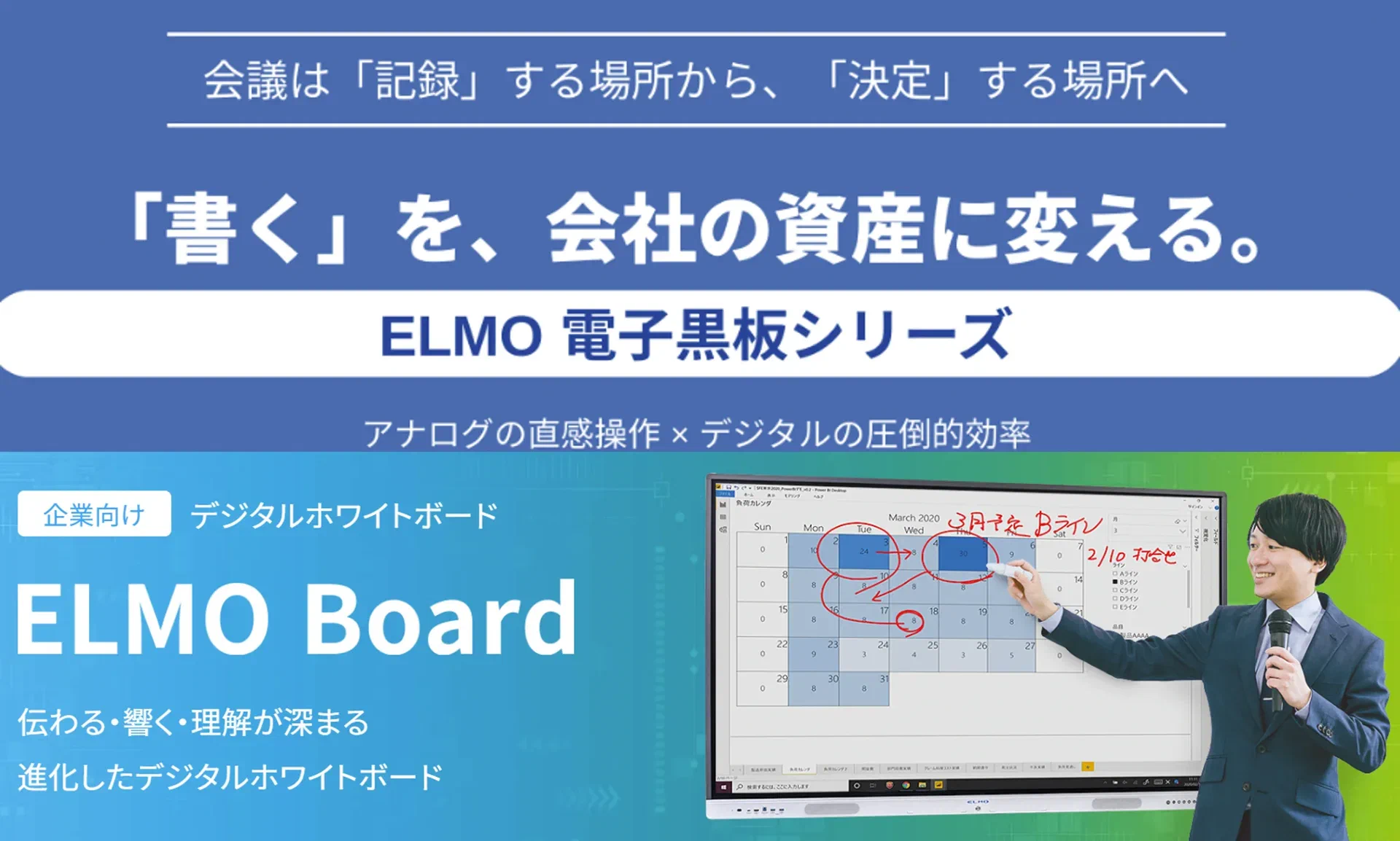 「ELMO Board」販売支援
